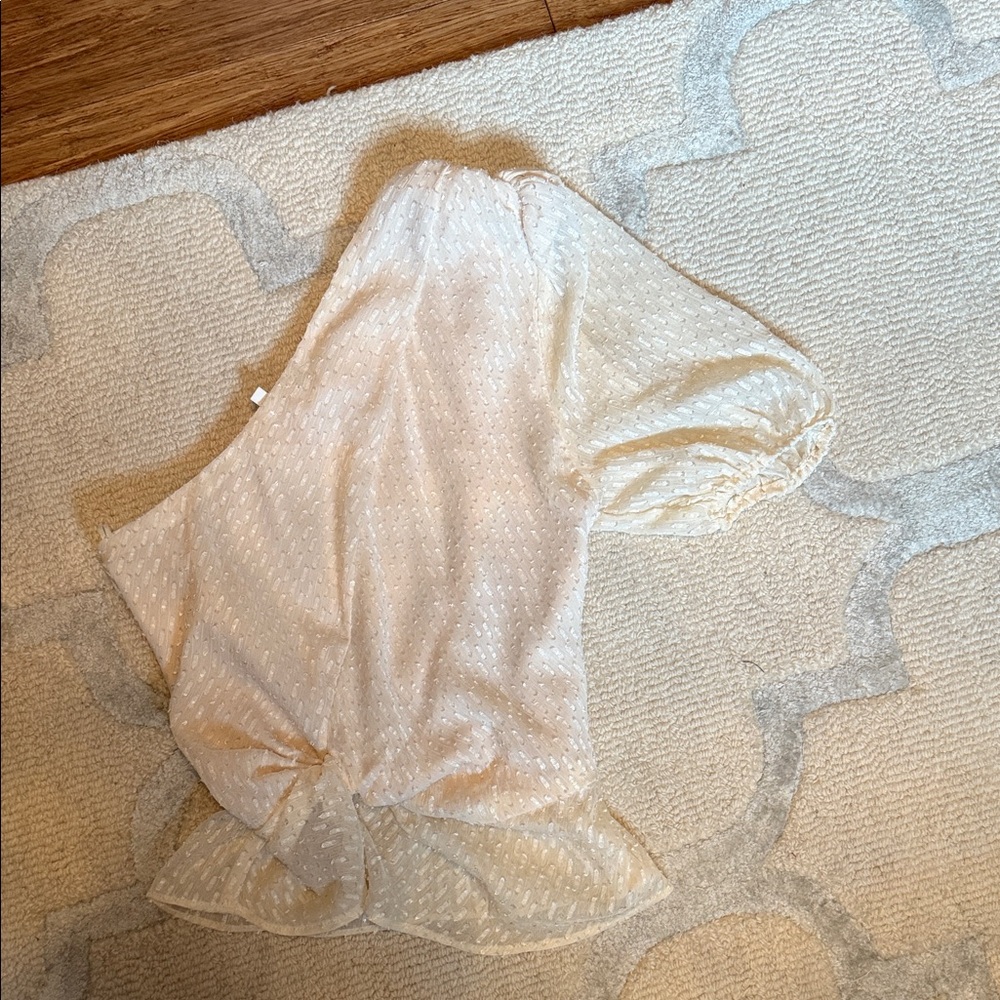 Heartloom Cream Textured Blouse